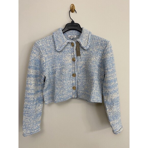 J.Crew Textured cropped lady jacket in space-dyed yarn NWT Size M - Picture 8 of 13